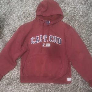 cape cod red hoodie